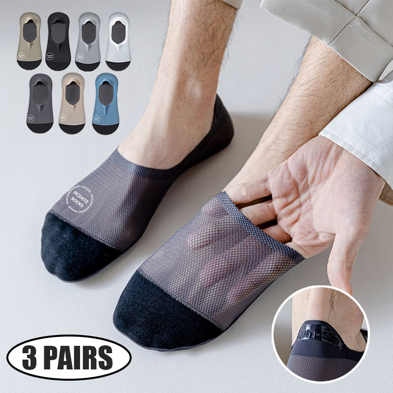 No Show Sock Women - 3 pares de meias masculinas ultraconfortáveis