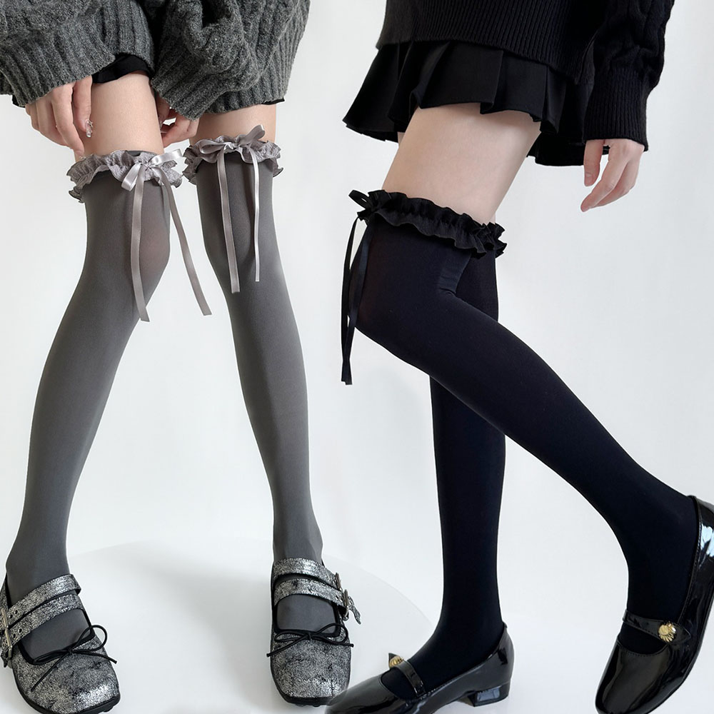 Knee High Sock Women - Sexy doce macio coxa meias altas