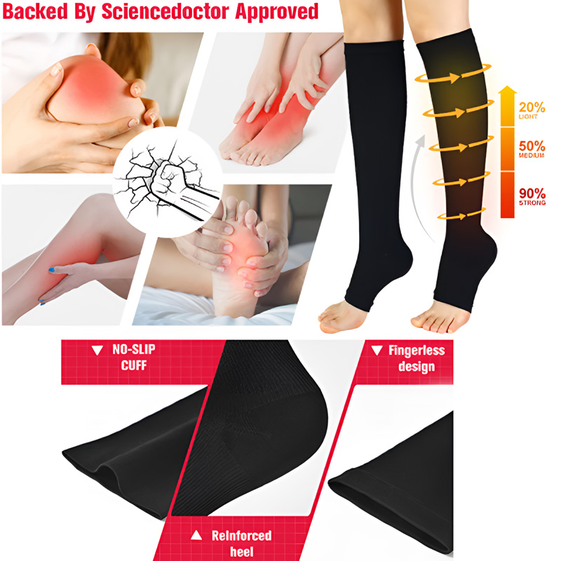 1 par de meias de compressão m - Compression Sock Medical avaliação e preço
