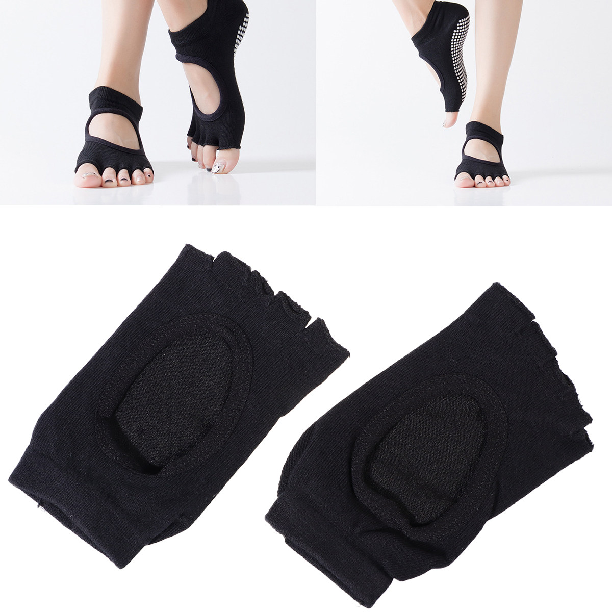 1 par de meias de ioga com cin - Grip Sock Yoga avaliação e preço