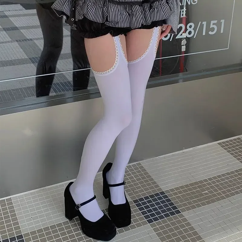 Mulheres brancas sexy meias co - Knee High Sock Women avaliação e preço