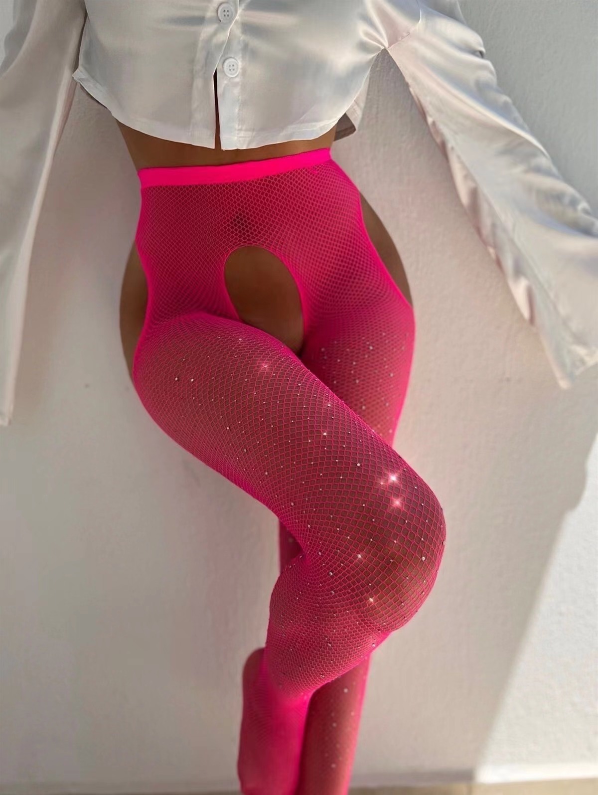 Sexy lingerie erótica meias fe - Fishnet Stocking Women avaliação e preço
