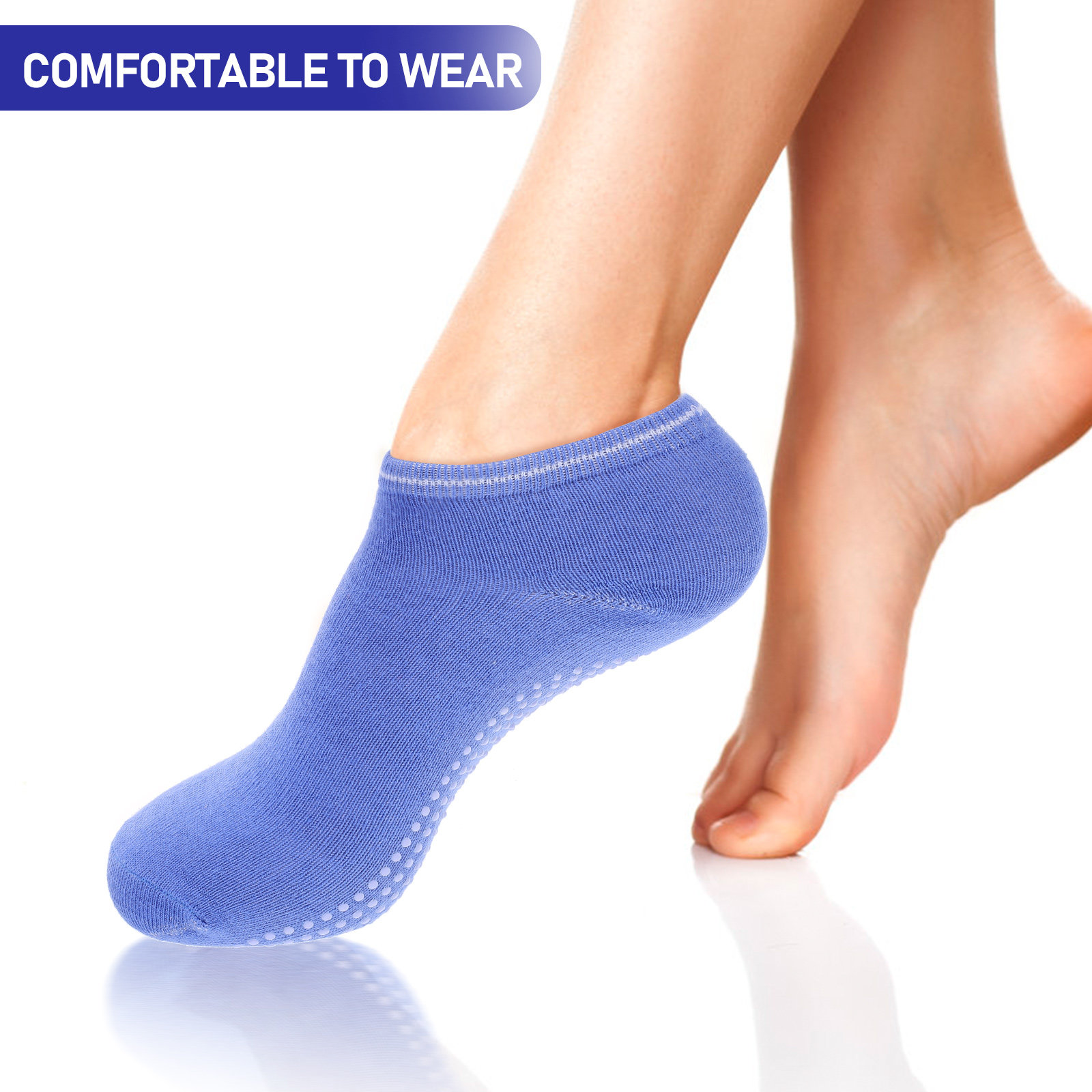6 pares de meias de yoga antid - Grip Sock Yoga avaliação e preço