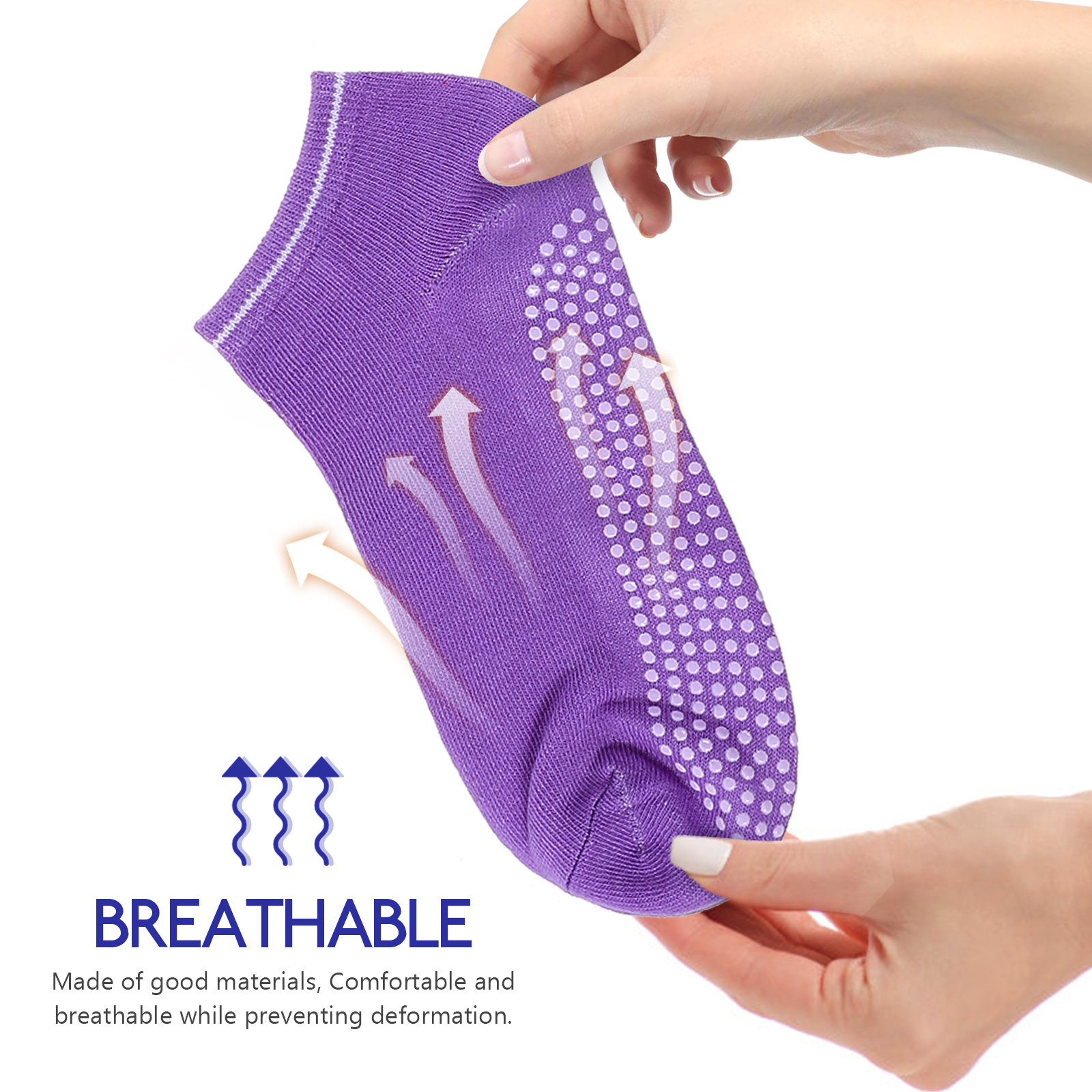 6 pares de meias de yoga antid - Grip Sock Yoga avaliação e preço