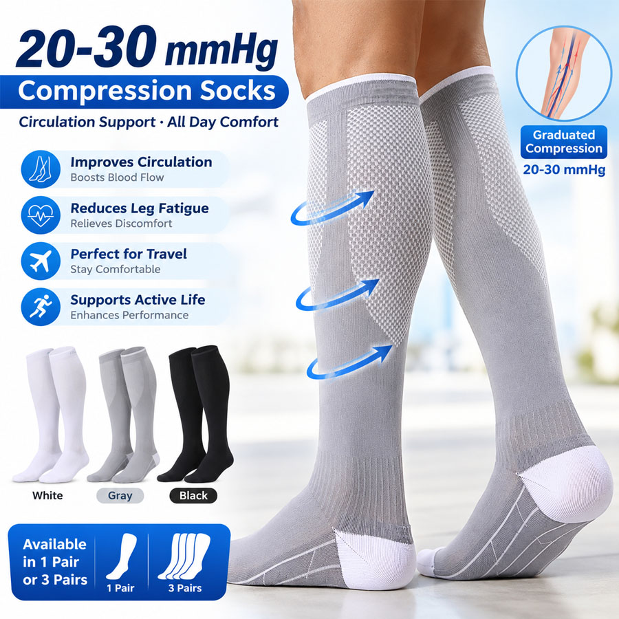 Meias de Compressão 20-30mmHg  - Compression Sleeve Calf avaliação e preço