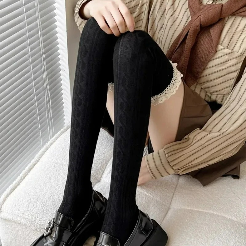 Meias longas de renda Lolita p - Knee High Sock Women avaliação e preço